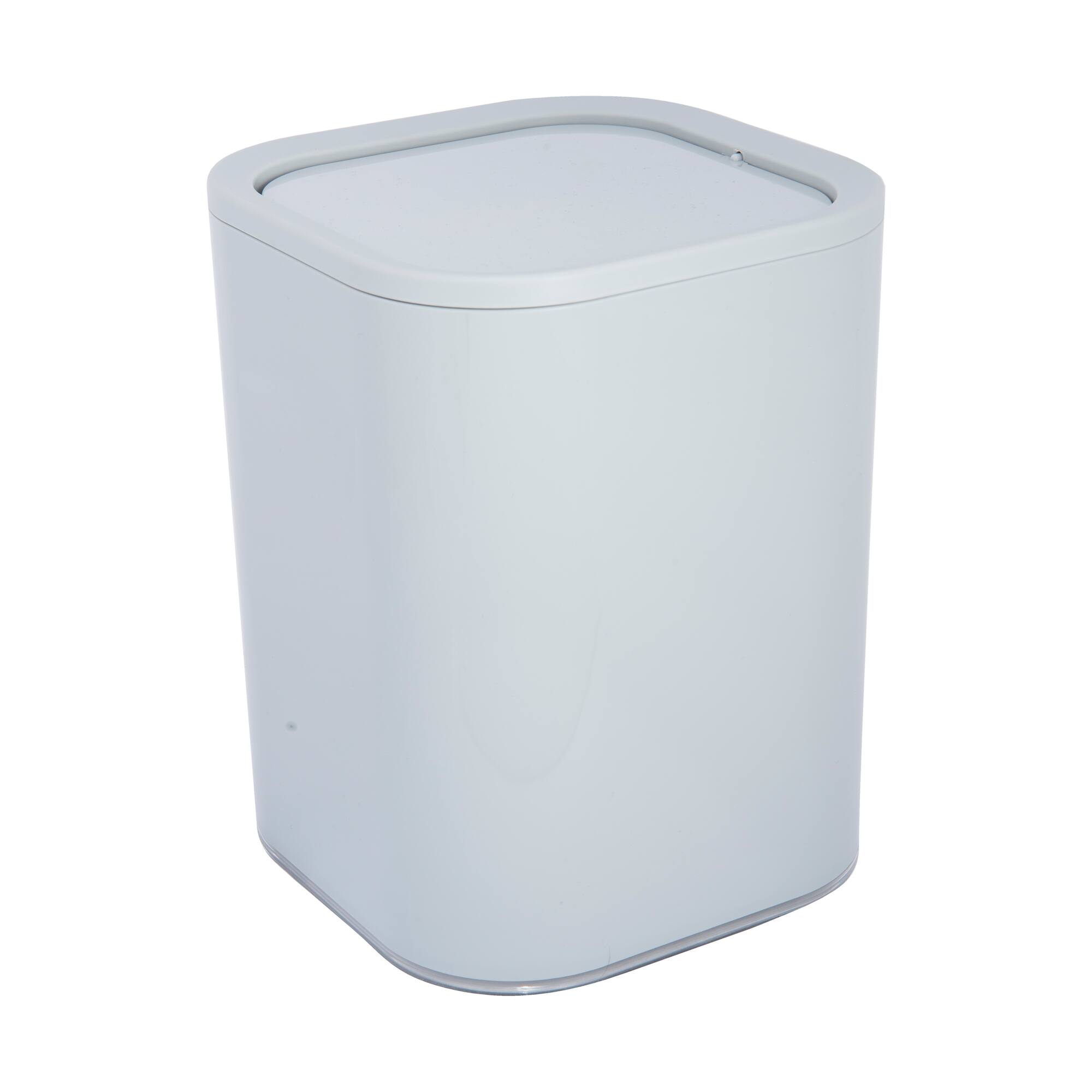 Bath Bliss Gray Acrylic 8L Waste Bin
